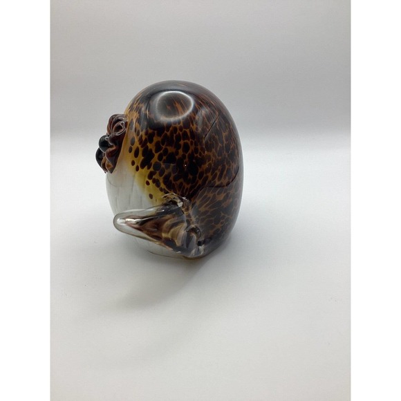 Dale Tiffany Majestic Owl Glass Art Figurine / Decorative Art Piece - Picture 3 of 7